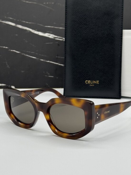 NEW CELINE CL40277I 53E SUNGLASSES HAVANA WOMEN EYEWEAR CELINE main image 10